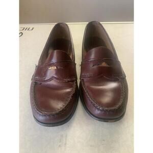 Dexter Vintage Leather Brown Slip On Preppy Casual Loafers Shoes Womens Size 6.5